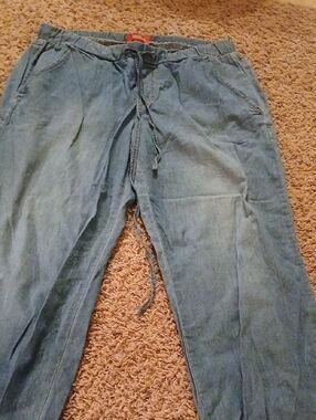 Forever 21  Light Blue Drawstring Chinos